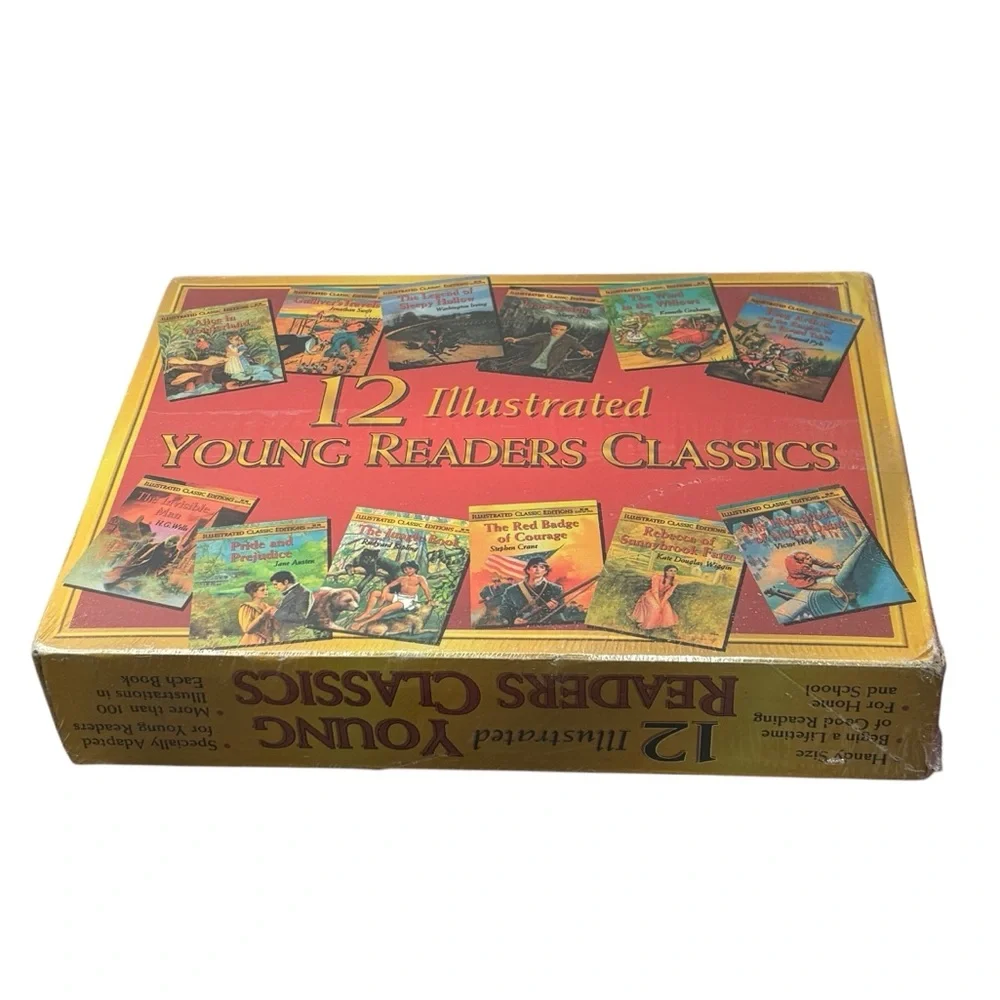 Vintage Set of 12‎ Illustrated Young Readers Classics Books NEW
